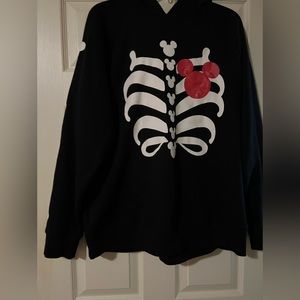 Disney Halloween Fall Skeleton Hoodie Women’s Large Ear Hood